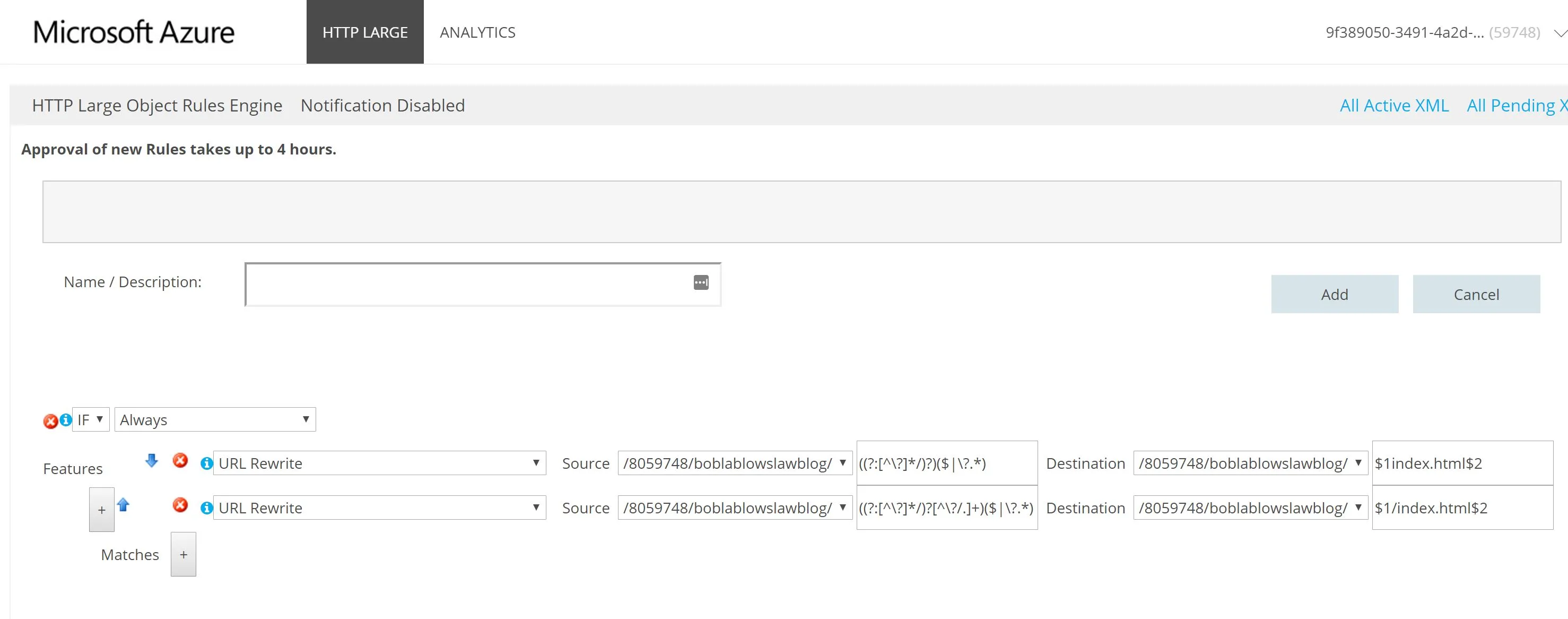 Add URL Rewrite Rules